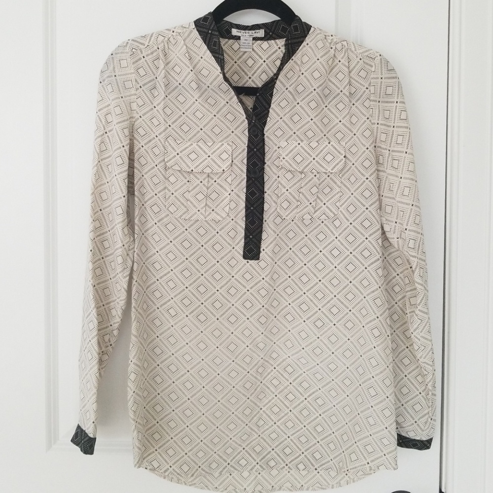 Nieves Lavi Silk Blouse size Xs